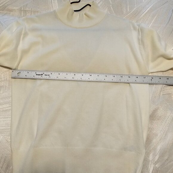 Women’s Ivory Sweater with Upper Back Cutout and Mock Neck from The Drop, Small - Picture 5 of 10
